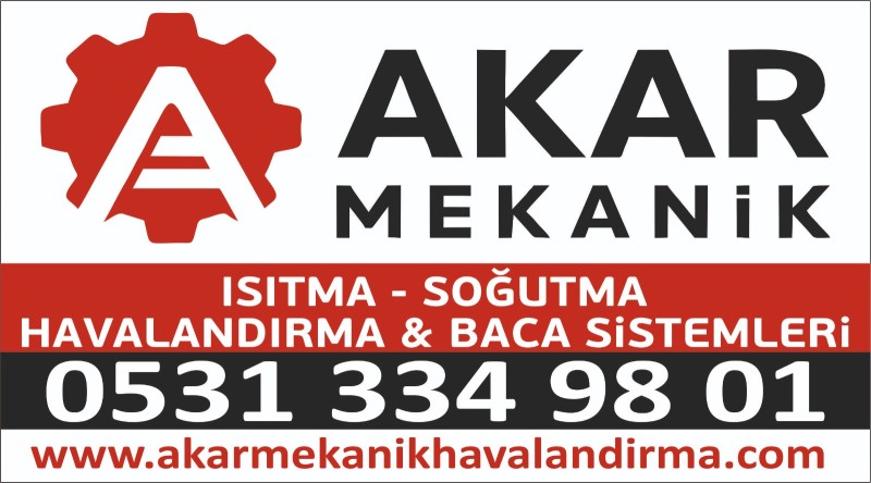 Akar mekanik havalandırma baca davlunbaz sistemleri